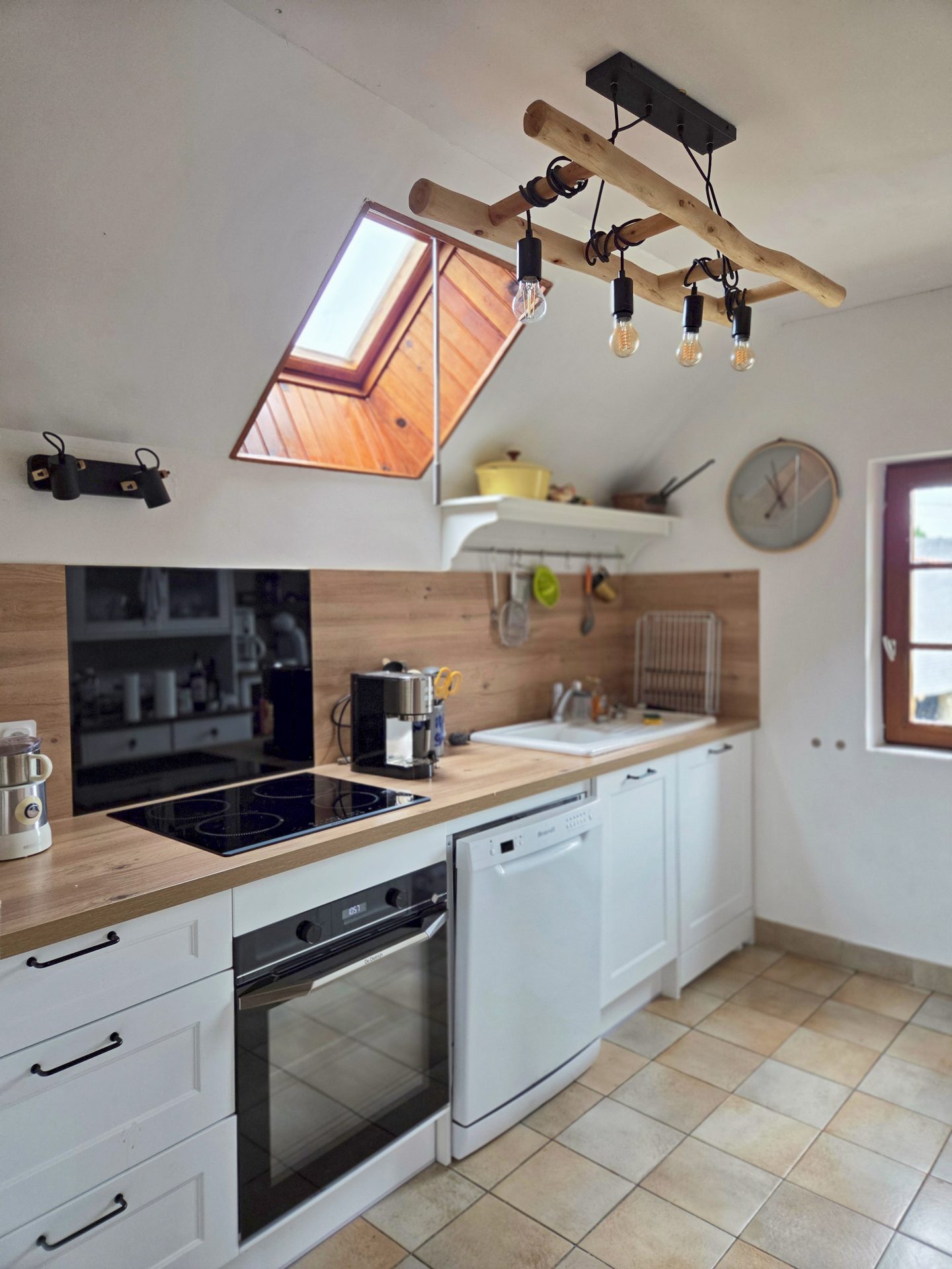 Cuisine avec velux